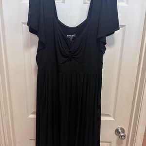 Torrid Mini Super Soft Twist Front Skater Dress